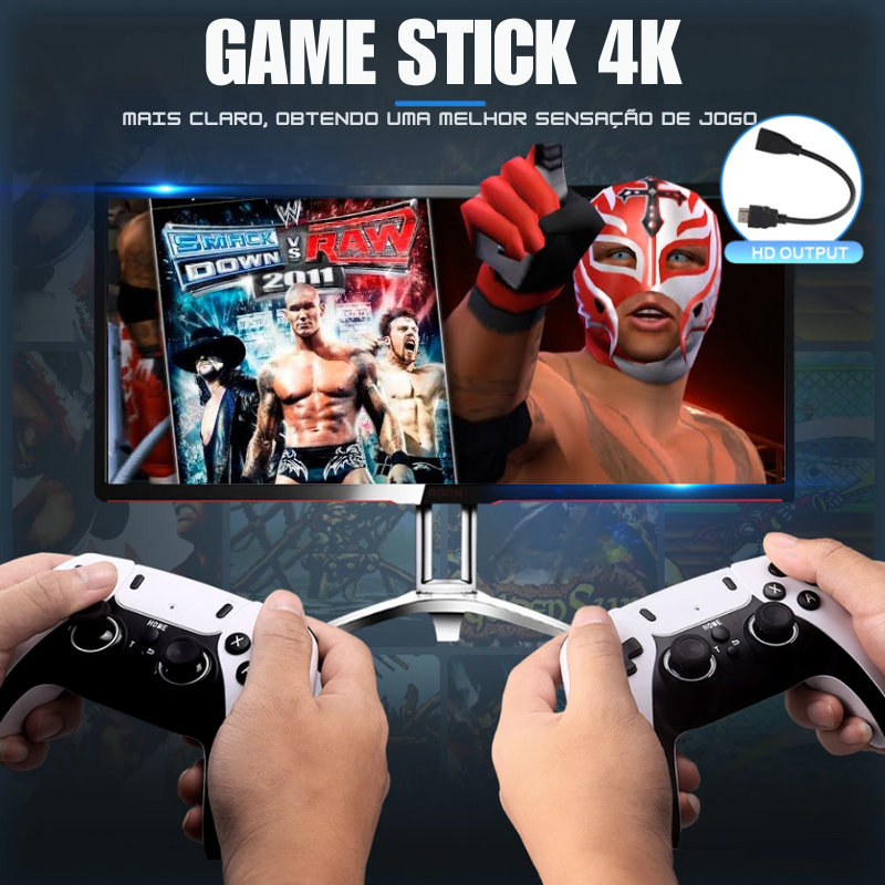 Game Stick 2.0 (JOGOS PSP Inclusos) + Game Portátil de BRINDE