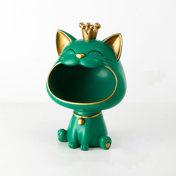 Estátua Decorativa de Gato para Armazenamento de Objetos - AMERYK