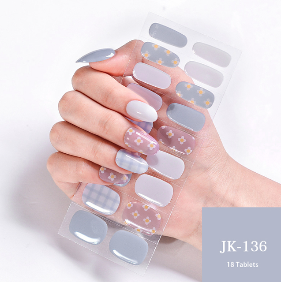 Gel Nail- Kit 20 unhas em gel adesivos + Secador UV de Brinde - AMERYK