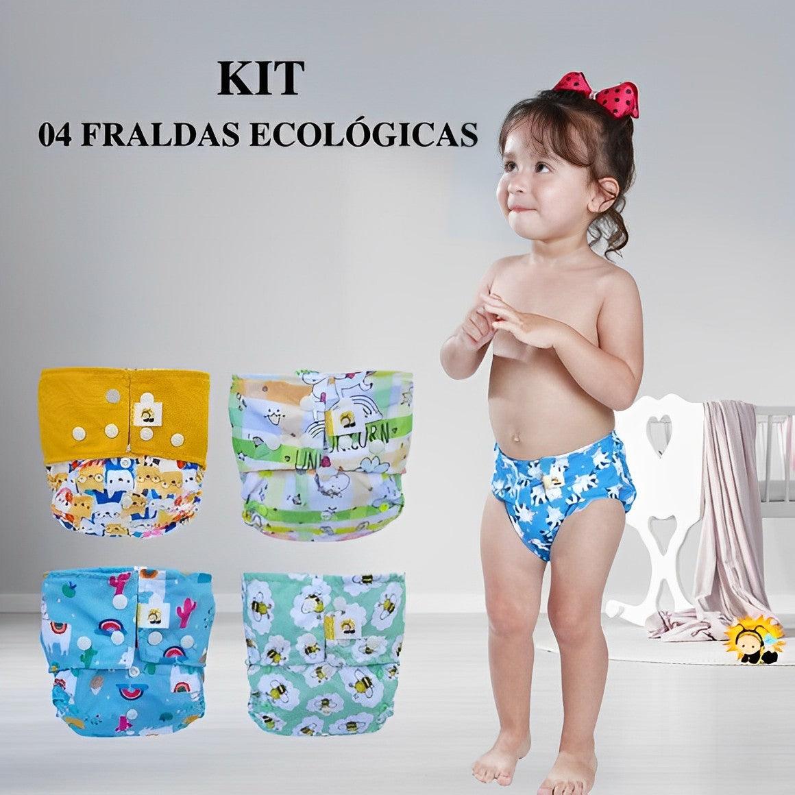 Fraldas Cute Baby (4 peças) + Brinde Exclusivo - AMERYK